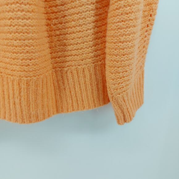 Universal Thread Goods Co. Casual Sweater Womens Orange Knit V-neck Long Sleeve - Picture 11 of 14